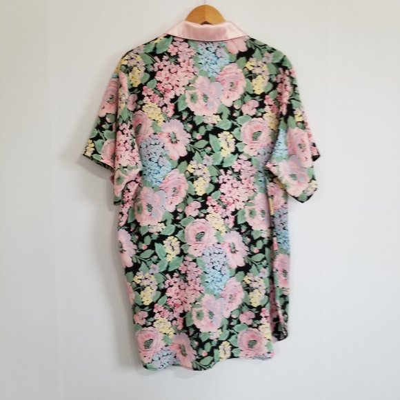 Vintage Victoria's Secret Floral Print Night Tunic Mini Dress Size M/L - Picture 5 of 10